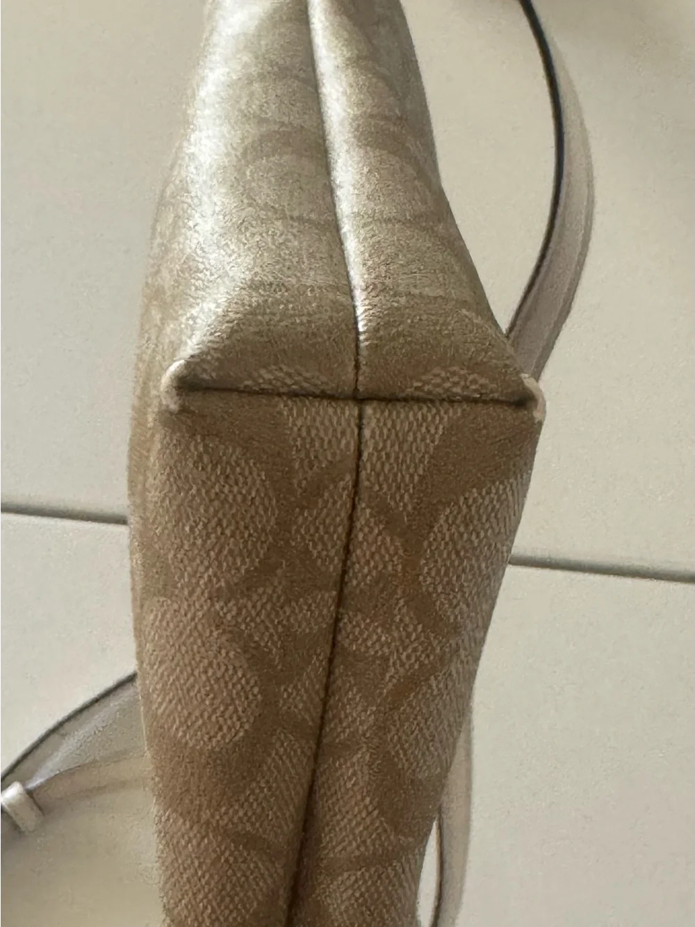 Coach Beige Signature Canvas Crossbody Bag